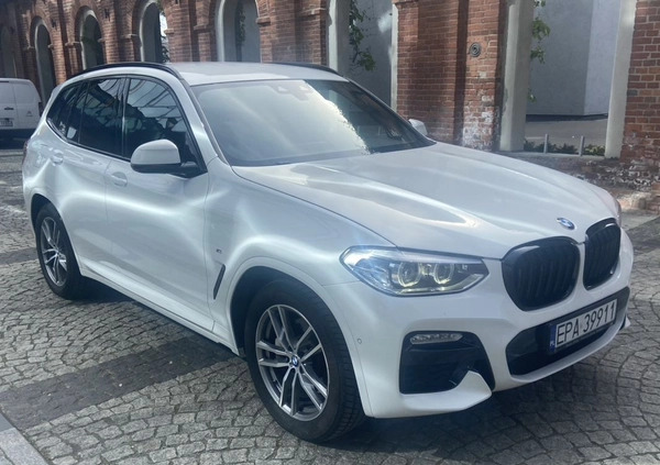 BMW X3 cena 136000 przebieg: 156000, rok produkcji 2018 z Pabianice małe 407